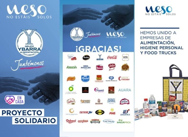 Campaña solidaria de Ybarra en Instagram