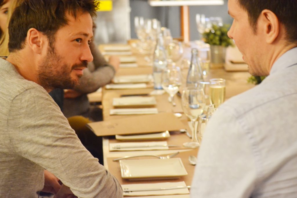 Periodistas en el evento de Corchos Barcelona