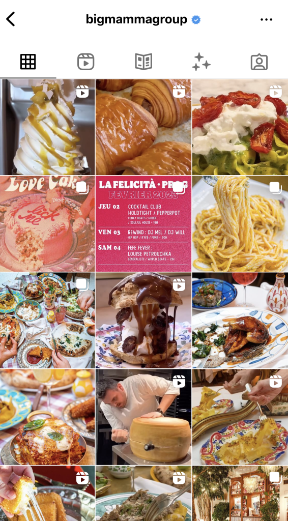 El restaurante Bel Mondo pertenece al Big Mamma Group