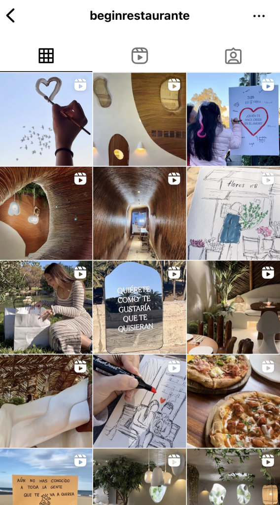 El restaurante Begin se caracteriza por su concepto sostenible y ecológico